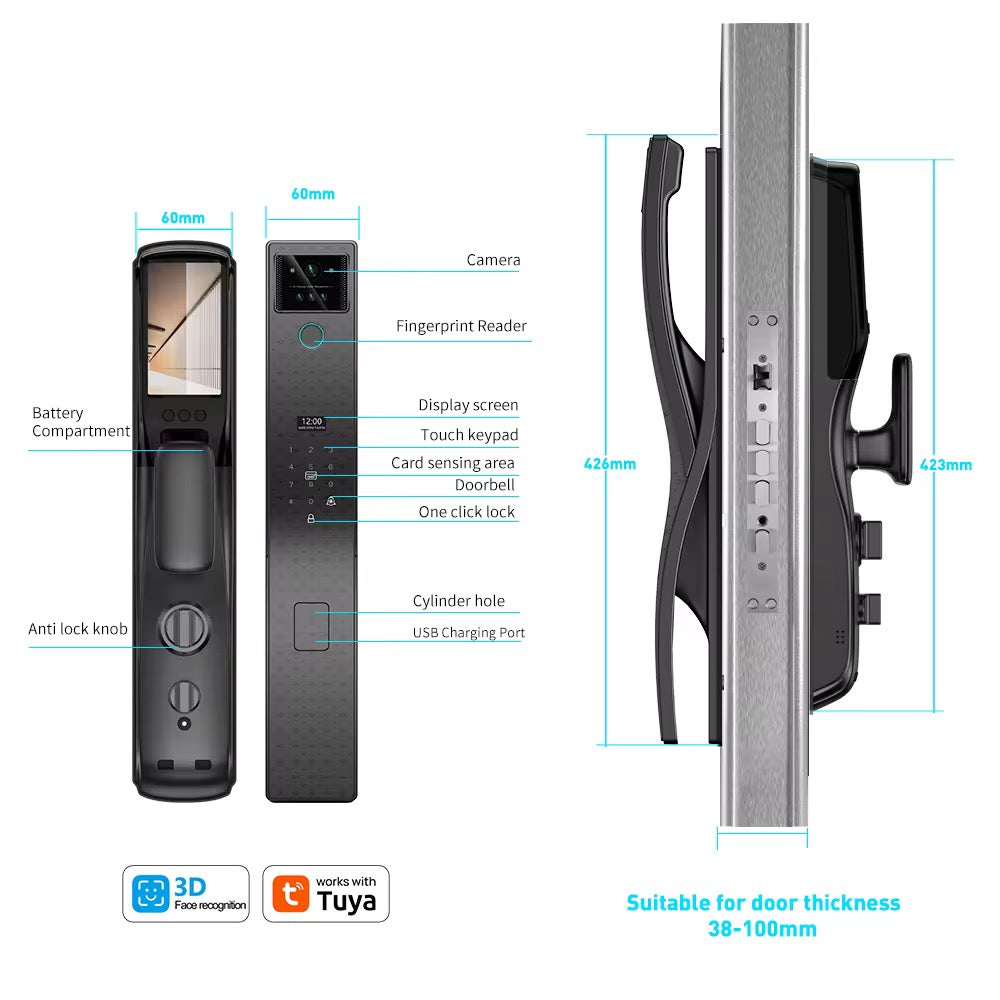 i19 face version actev intercom lezn black