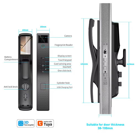i19 face version actev intercom  lezn black