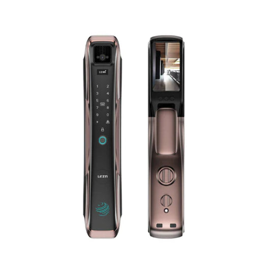 Lezn Lock Electricity i13 face version smart door lock GOLD