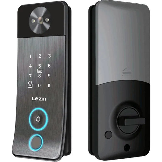 S6 Smart Door Lock - Black-Gray LEZN